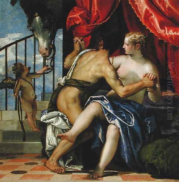 Mars and Venus Oil Painting by Paolo Veronese (Caliari)