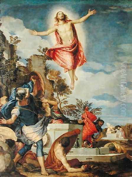 Resurrection of Christ, 1570-75 Oil Painting by Paolo Veronese (Caliari)