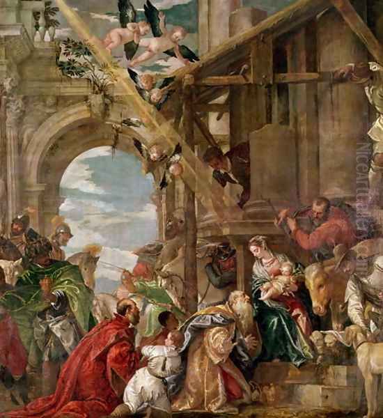 Adoration of the Kings, 1573 Oil Painting by Paolo Veronese (Caliari)