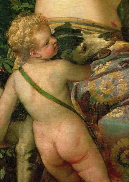 Cupid, detail from Venus and Adonis, 1580 Oil Painting by Paolo Veronese (Caliari)