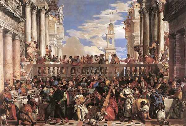 The Marriage at Cana 1563 Oil Painting by Paolo Veronese (Caliari)