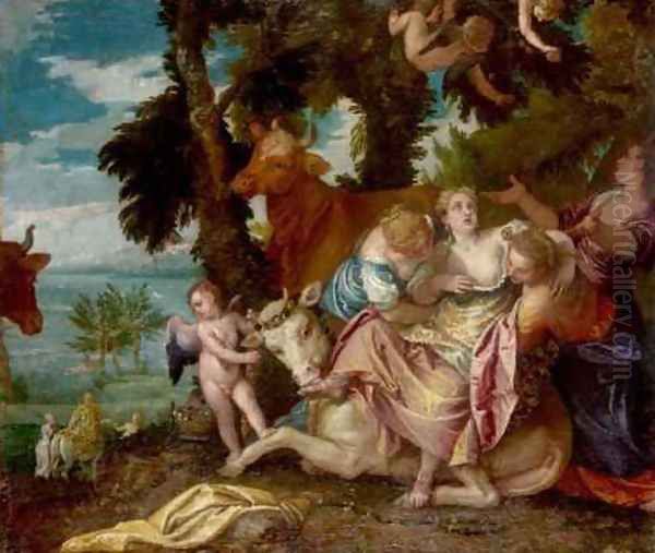 The Rape of Europa 3 Oil Painting by Paolo Veronese (Caliari)