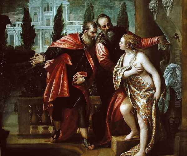 Susanna and the Elders Oil Painting by Paolo Veronese (Caliari)