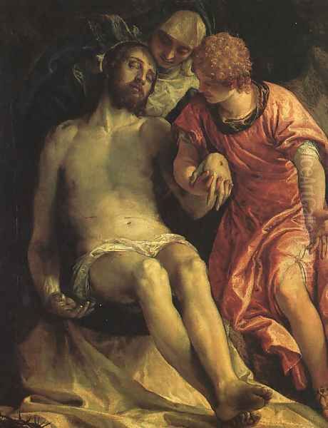 Pieta 1576-82 Oil Painting by Paolo Veronese (Caliari)