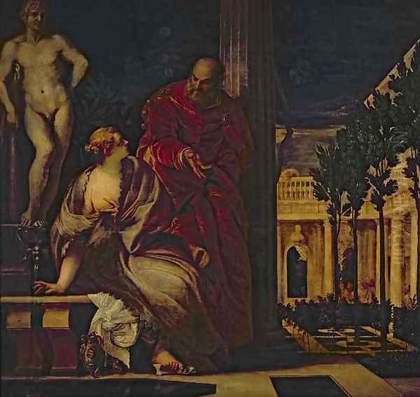 Bathsheba at her Toilet Oil Painting by Paolo Veronese (Caliari)