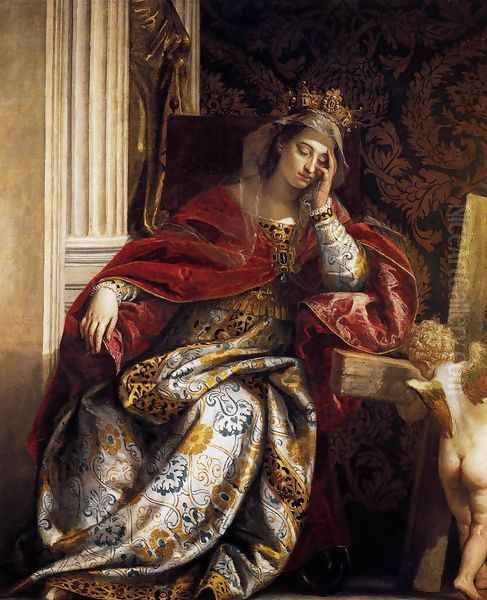 The Vision of St Helena c. 1580 Oil Painting by Paolo Veronese (Caliari)