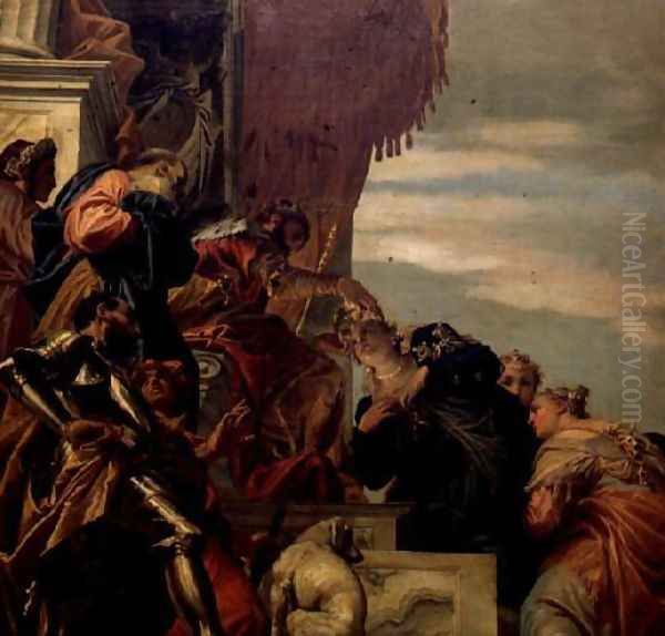 King Ahasuerus Crowns Esther, 1556 Oil Painting by Paolo Veronese (Caliari)