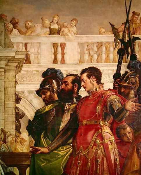 Family of Darius before Alexander the Great 2 Oil Painting by Paolo Veronese (Caliari)