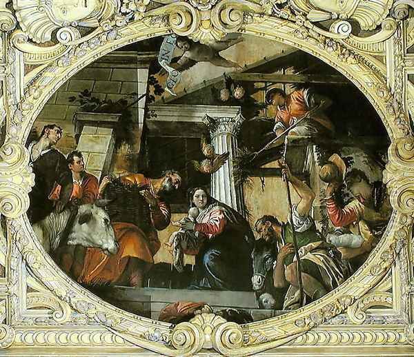 Adoration of the Shepherds Oil Painting by Paolo Veronese (Caliari)