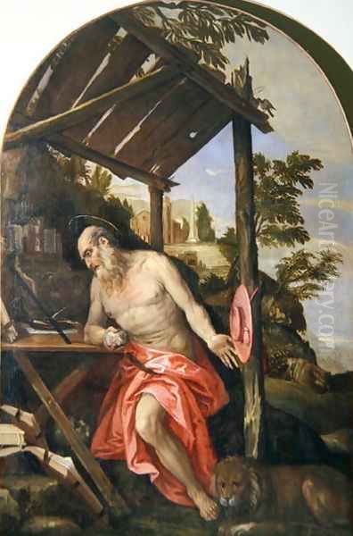 Penitent St. Jerome Oil Painting by Paolo Veronese (Caliari)