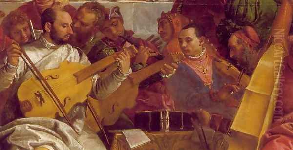 The Marriage at Cana (detail-2) 1563 Oil Painting by Paolo Veronese (Caliari)