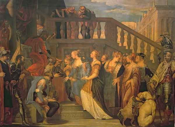 Esther and Ahasuerus Oil Painting by Paolo Veronese (Caliari)