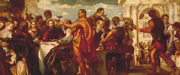 The Marriage at Cana c. 1560 Oil Painting by Paolo Veronese (Caliari)