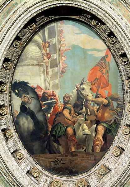 The Triumph of Mordecai Oil Painting by Paolo Veronese (Caliari)