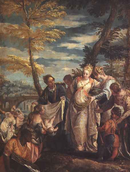 The Finding of Moses Oil Painting by Paolo Veronese (Caliari)