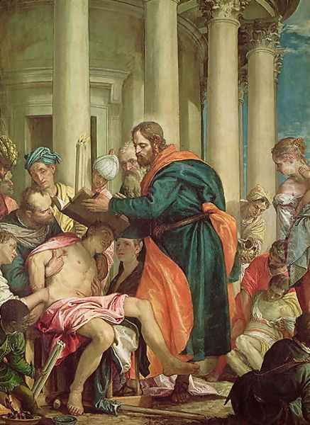 The Miracle of St. Barnabas, c.1566 Oil Painting by Paolo Veronese (Caliari)