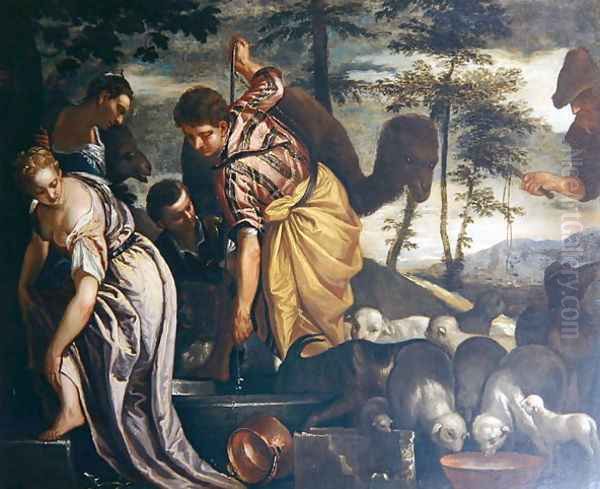 Jacob at the Well Oil Painting by Paolo Veronese (Caliari)