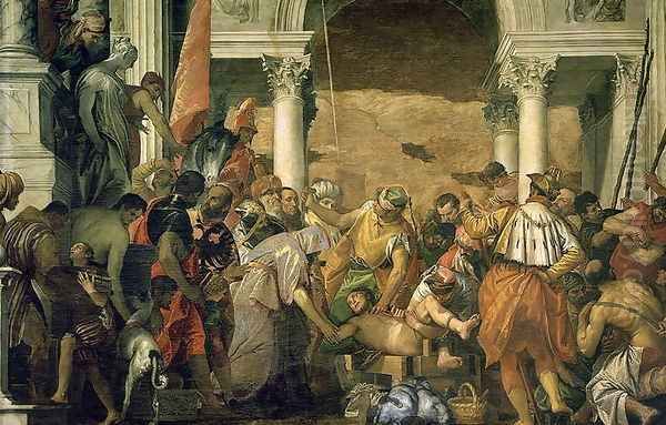 Martyrdom of St. Sebastian, 1565 Oil Painting by Paolo Veronese (Caliari)