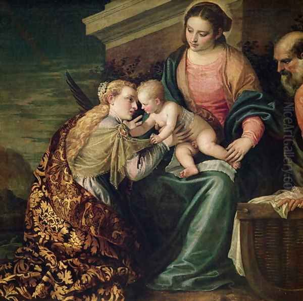 The Mystic Marriage of St. Catherine of Alexandria Oil Painting by Paolo Veronese (Caliari)