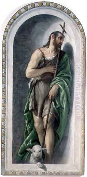 St. John the Baptist, 1560 Oil Painting by Paolo Veronese (Caliari)