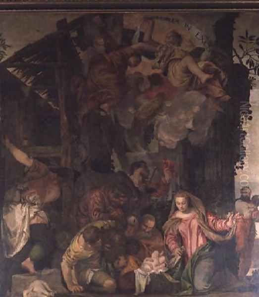 Adoration of the Shepherds 2 Oil Painting by Paolo Veronese (Caliari)