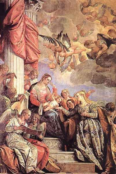 The Marriage of St Catherine Oil Painting by Paolo Veronese (Caliari)