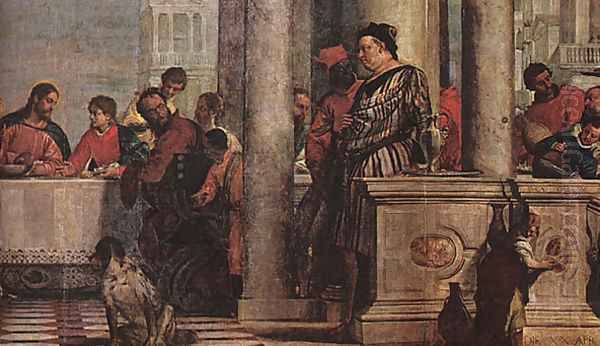 Feast in the House of Levi (detail) 1573 Oil Painting by Paolo Veronese (Caliari)