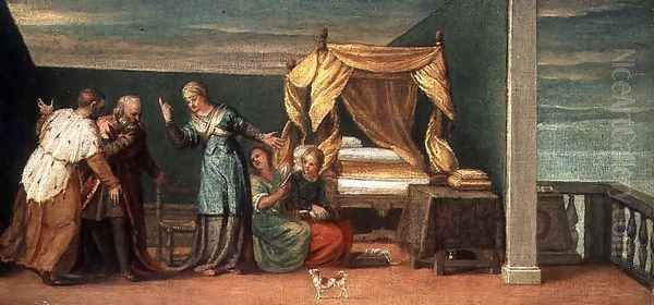 Judith Receiving the Ancients of Bethulia Oil Painting by Paolo Veronese (Caliari)