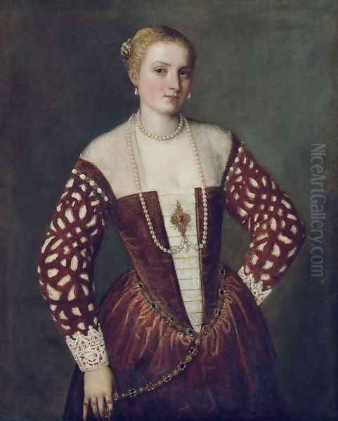 Portrait of a Woman Oil Painting by Paolo Veronese (Caliari)