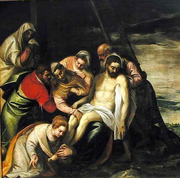 The Descent from the Cross Oil Painting by Paolo Veronese (Caliari)