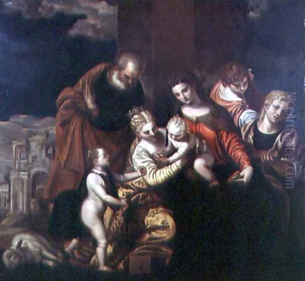 The Mystic Marriage of St. Catherine Oil Painting by Paolo Veronese (Caliari)