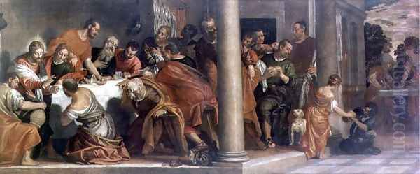 St. Pantaleone healing a child, 1587 Oil Painting by Paolo Veronese (Caliari)