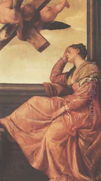 St. Helena: Vision of the Cross (Sogno di sant'Elena) Oil Painting by Paolo Veronese (Caliari)