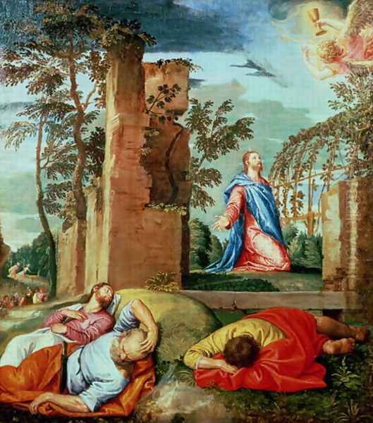 The Agony in the Garden 2 Oil Painting by Paolo Veronese (Caliari)