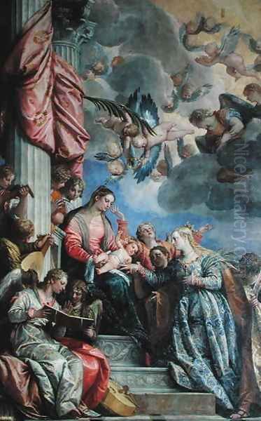 The Mystic Marriage of St. Catherine 2 Oil Painting by Paolo Veronese (Caliari)