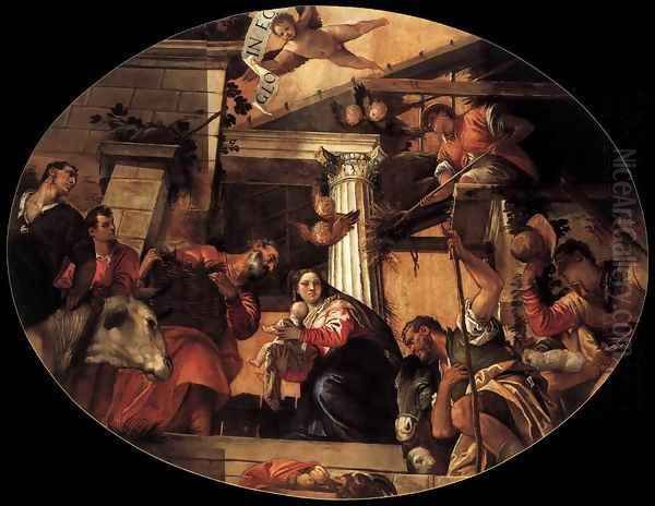 Adoration of the Shepherds 4 Oil Painting by Paolo Veronese (Caliari)