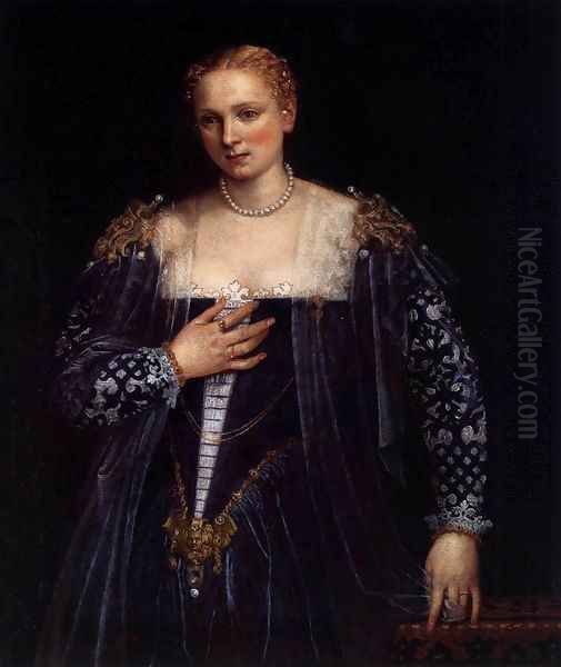 Portrait of a Venetian Woman (La Belle Nani) Oil Painting by Paolo Veronese (Caliari)