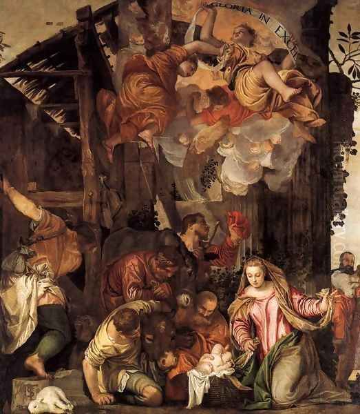 Adoration of the Shepherds 5 Oil Painting by Paolo Veronese (Caliari)