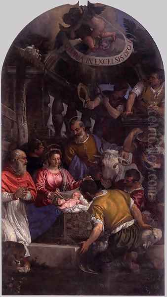 Adoration of the Shepherds 6 Oil Painting by Paolo Veronese (Caliari)