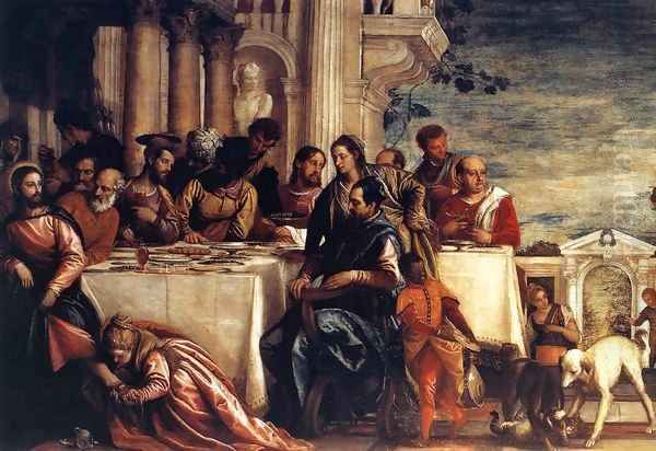 Feast at the House of Simon (detail) Oil Painting by Paolo Veronese (Caliari)