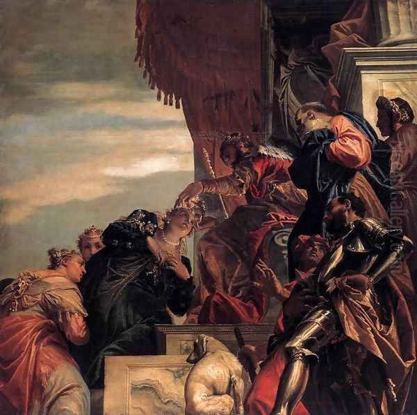 Esther Crowned by Ahasuerus Oil Painting by Paolo Veronese (Caliari)