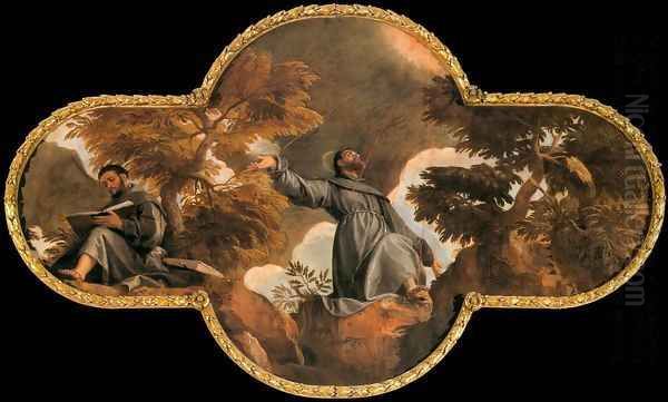 St Francis in Ecstasy Oil Painting by Paolo Veronese (Caliari)