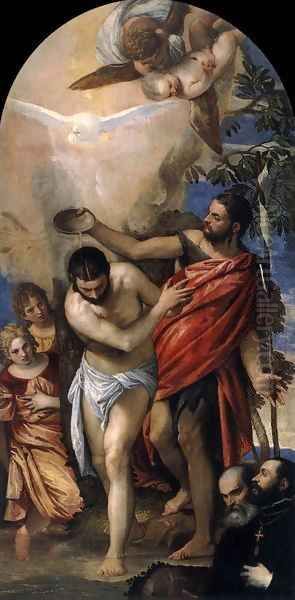 Baptism of Christ 2 Oil Painting by Paolo Veronese (Caliari)