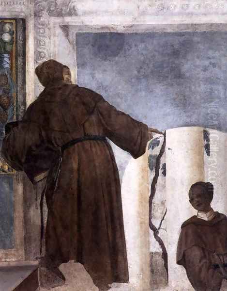 Monk with a Black Boy Oil Painting by Paolo Veronese (Caliari)