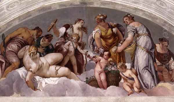 Vulcan and Venus Oil Painting by Paolo Veronese (Caliari)