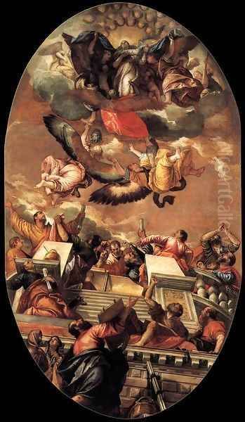 Assumption 2 Oil Painting by Paolo Veronese (Caliari)