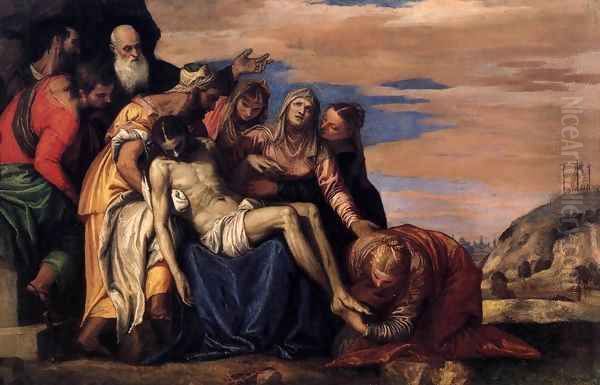 Lamentation over the Dead Christ Oil Painting by Paolo Veronese (Caliari)