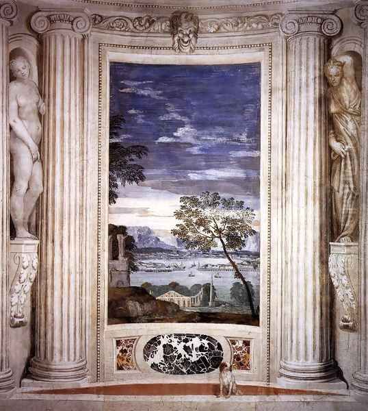 Landscape with Harbour Oil Painting by Paolo Veronese (Caliari)