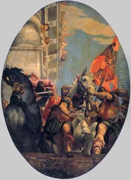 The Triumph of Mordecai 2 Oil Painting by Paolo Veronese (Caliari)