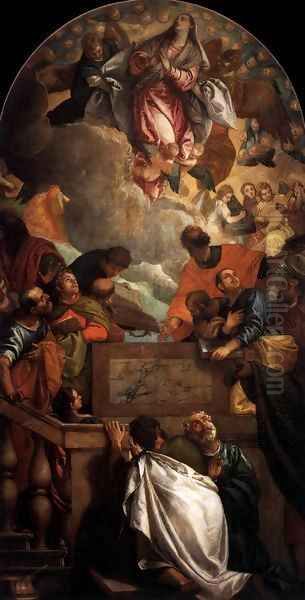 Assumption of the Virgin 3 Oil Painting by Paolo Veronese (Caliari)